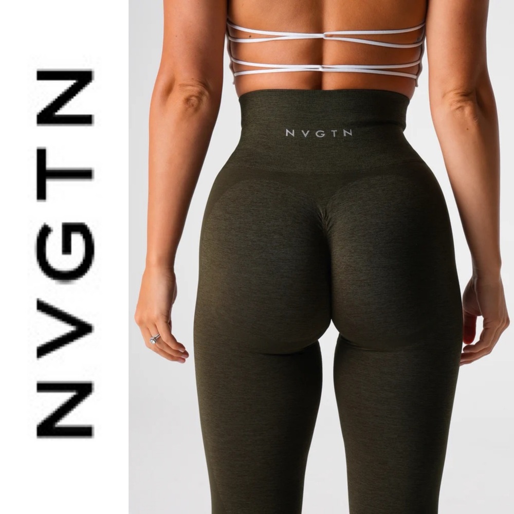 NWT {NVGTN} Olive Contour 2.0 Seamless Leggings, M